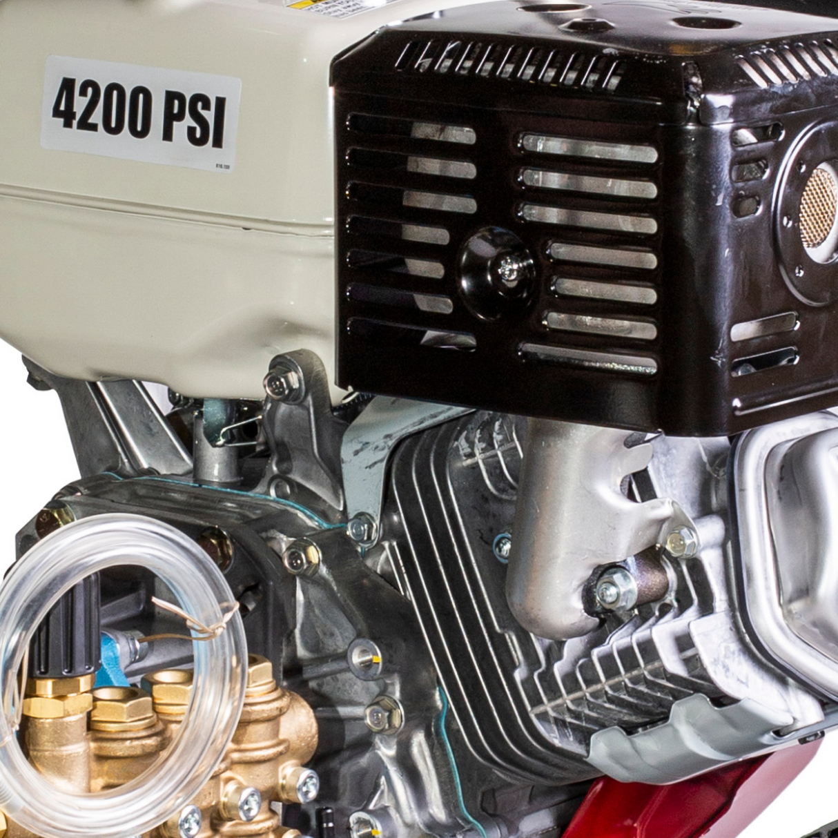 BE Power Equipment Gas Pressure Washer 4,200 PSI 4.2 GPM Cold Water with Honda GX390 Engine and CAT Triplex Pump on Stainless Steel Frame - B4213HSJ - view 6