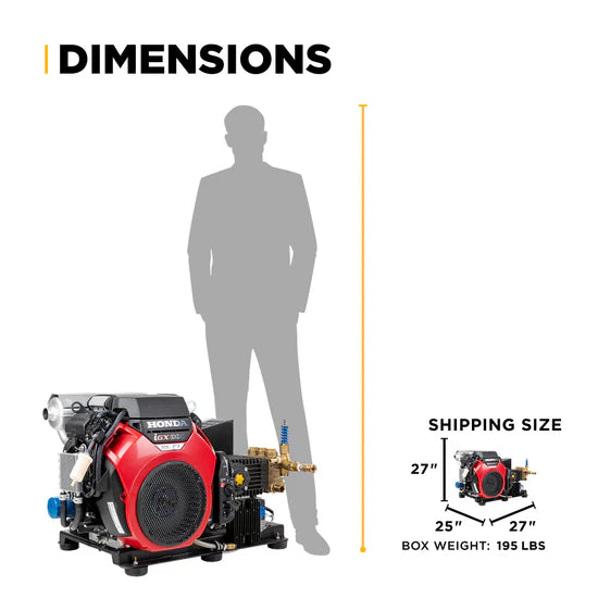 BE Power Equipment 4,200 PSI 8.5 GPM Cold Water Gas Pressure Washer - B4224HETBAS
