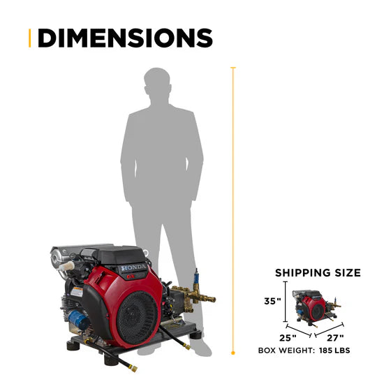BE Power Equipment 5,000 PSI 5.0 GPM Cold Water Gas Pressure Washer - B5024HTBC