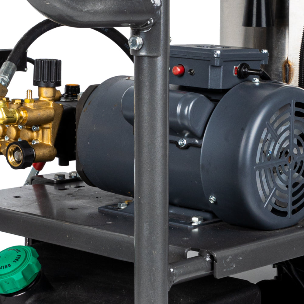 BE Power Equipment Hot Water Pressure Washer 1,500 PSI 2.0 GPM 120V with TechTop Motor and CP Triplex Pump - HW152EA - view 6