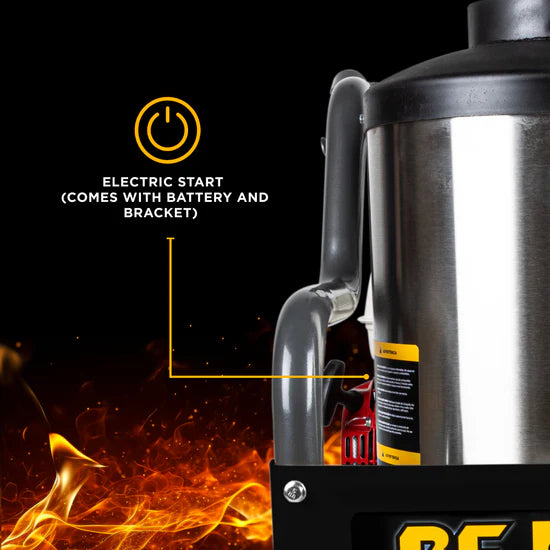 BE Power Equipment 4200 PSI Hot Water Pressure Washer 4.0 GPM Vanguard 400 Engine AR Triplex Pump - HW4214VA