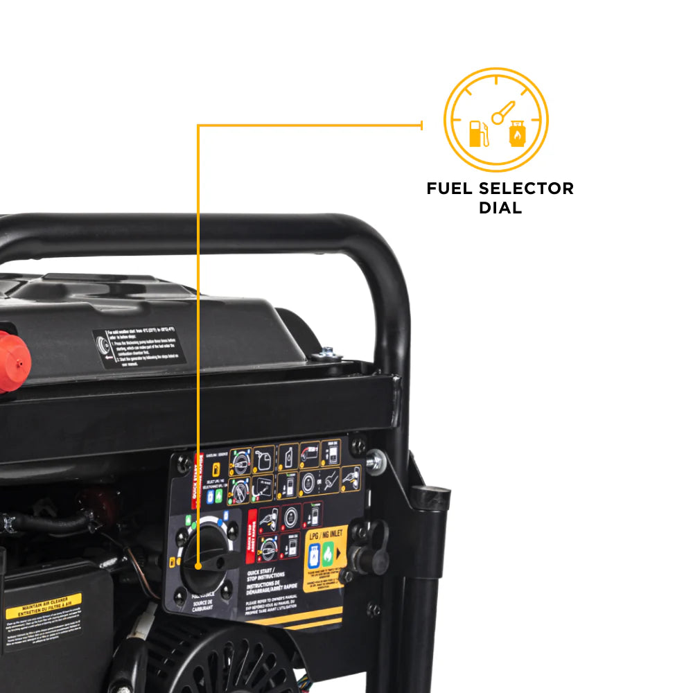 BE Power Equipment Tri-Fuel Generator 12500W - BE12500T