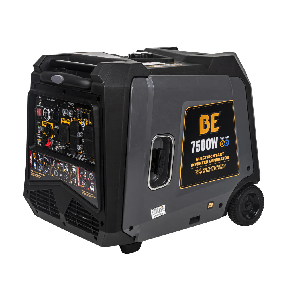 BE Power Equipment Dual-Fuel Digital Inverter Generator 7500W - BE7500ID