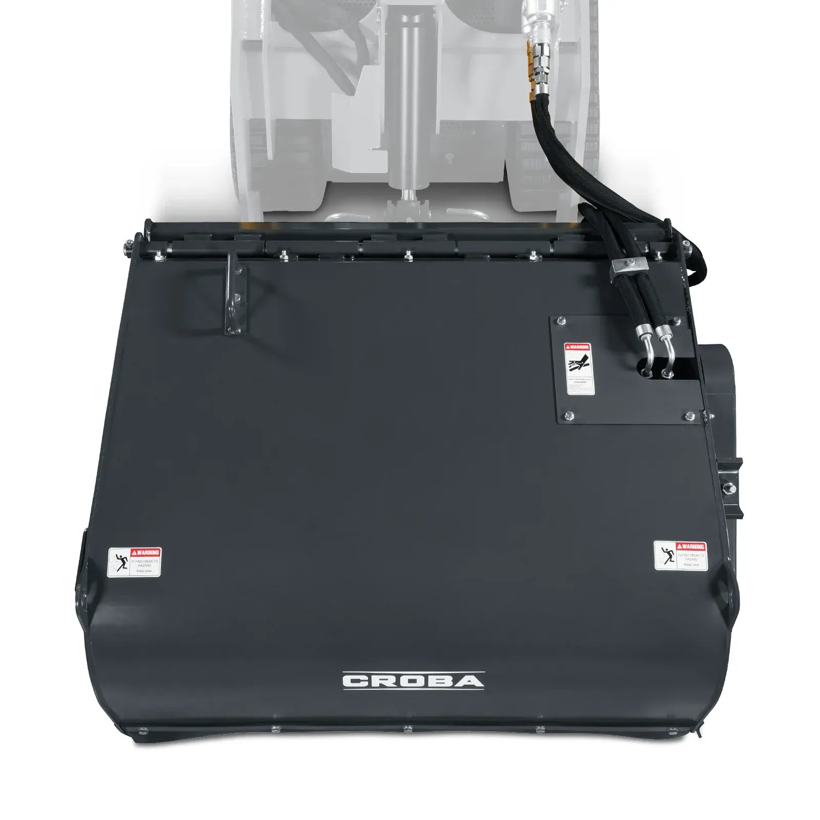 MechMaxx 40" Working Width Box Broom Sweeper Attachment for Mini Skid Steer - Model BS40