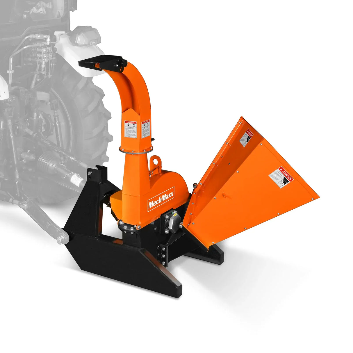 MechMaxx 3-Point PTO Wood Chipper Attachment for Tractors up to 45HP with PTO Shaft Included, Model BX42S