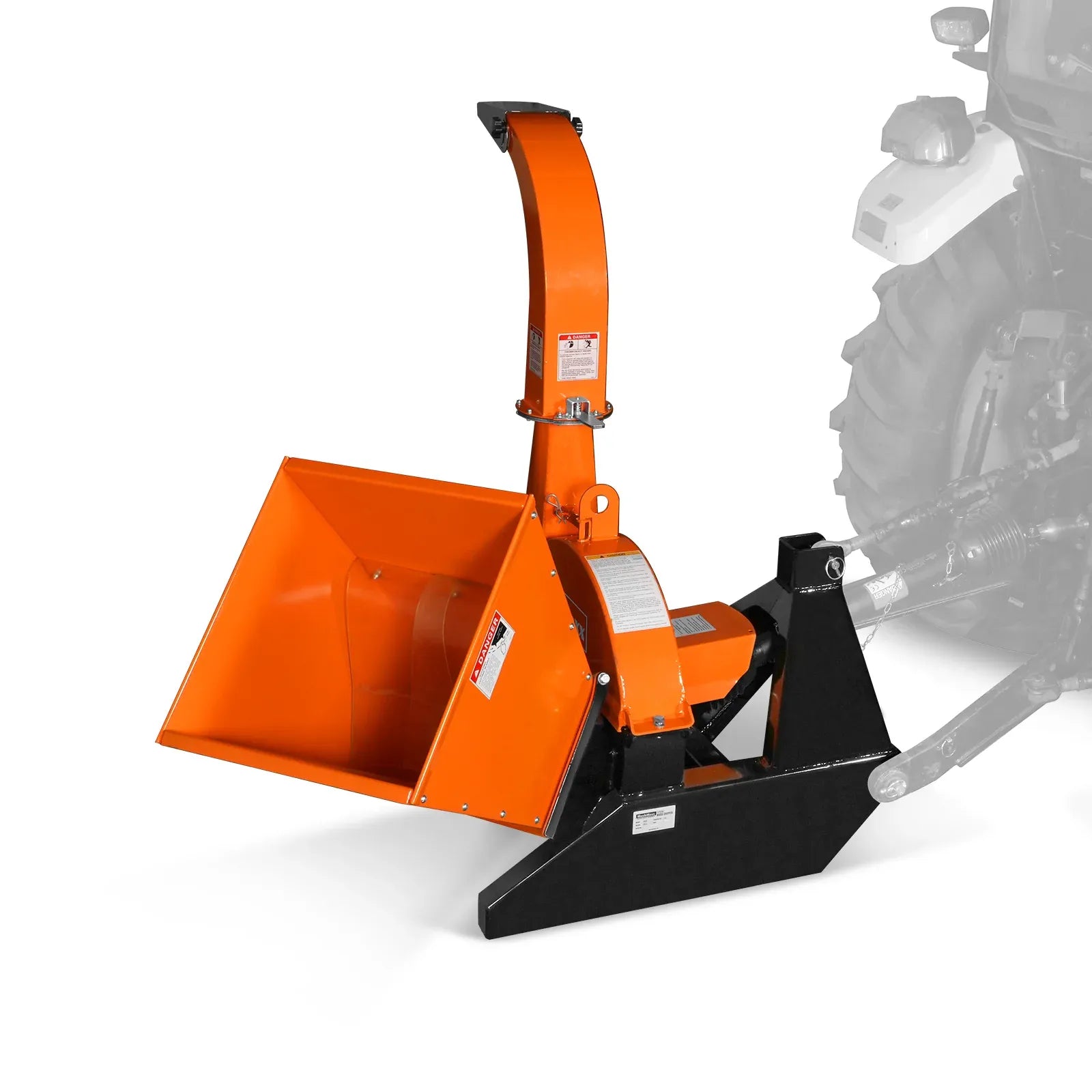 MechMaxx 3-Point PTO Wood Chipper Attachment for Tractors up to 45HP with PTO Shaft Included, Model BX42S