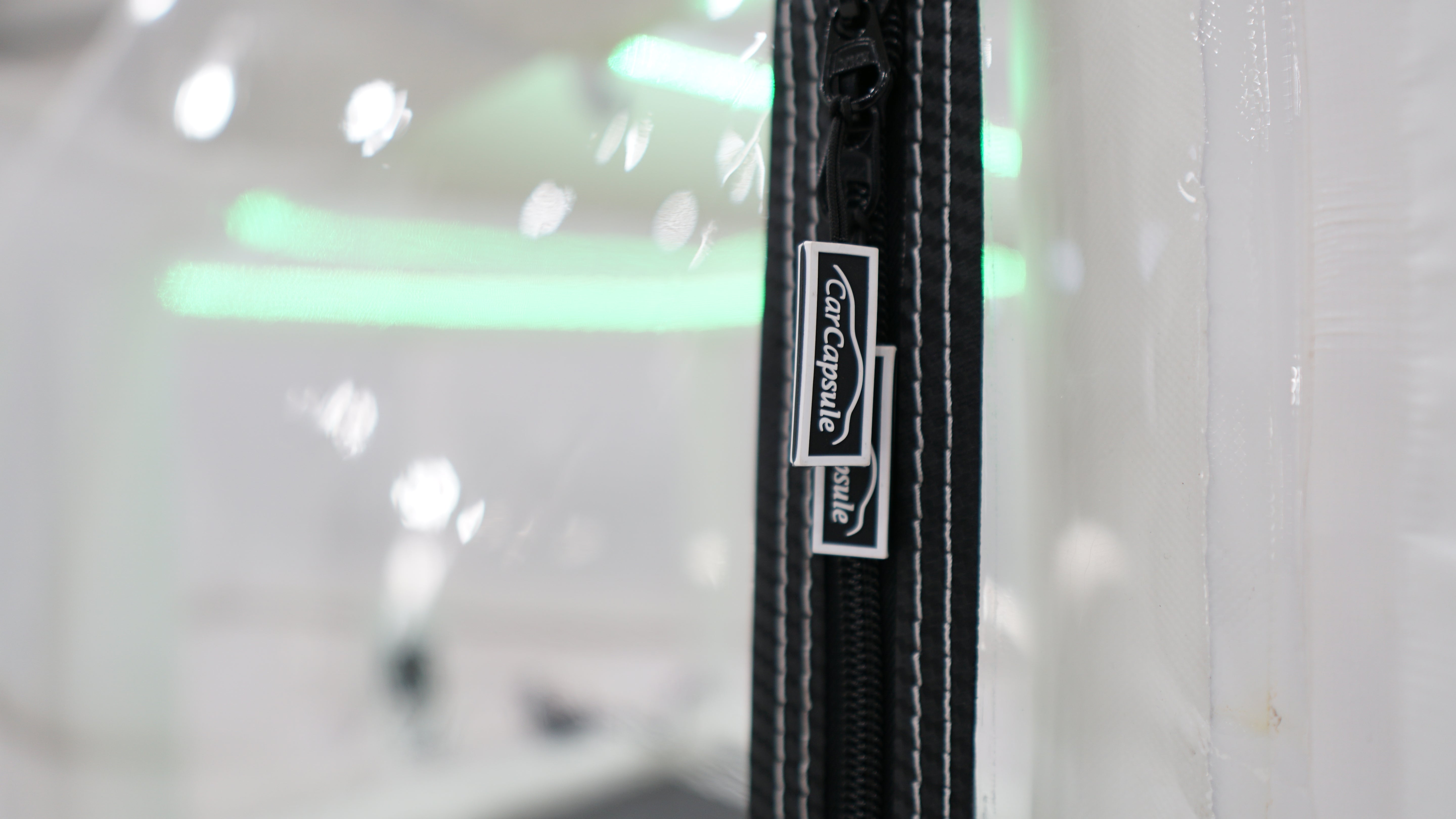 CarCapsule 18 ft Signature Series ShowCase Indoor Capsule w/ Road Design Floor, IntelliCharger & LED Kit - CCSH18SIG