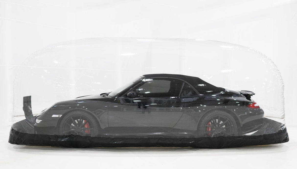CarCapsule 16 ft Indoor Signature Series Vehicle Capsule w/Road Emblazoned Floor & IntelliCharger