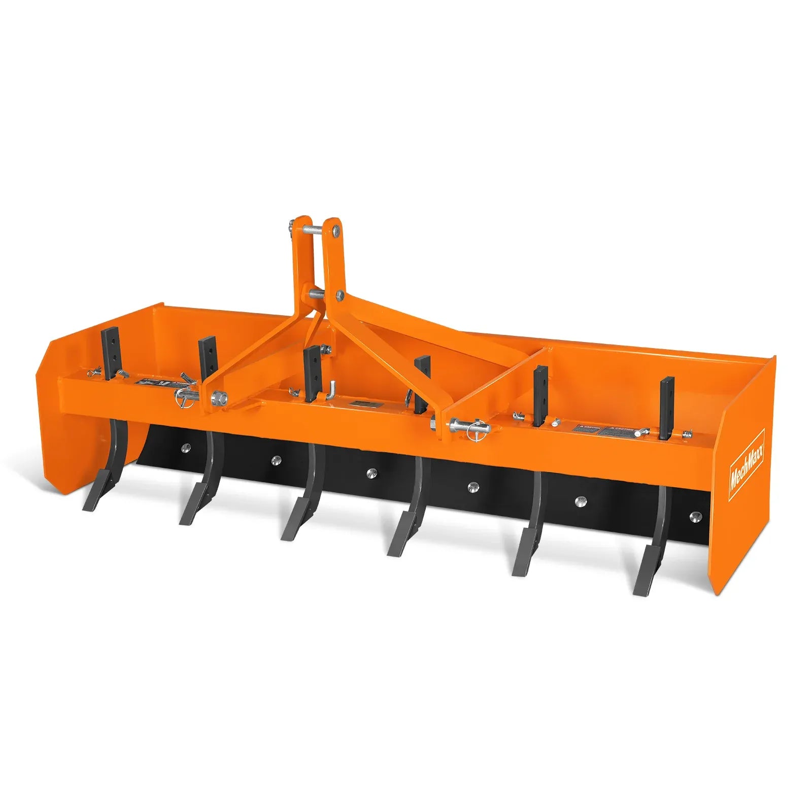 MechMaxx 72" Box Blade Scraper with 6 Shanks, 3-Point Hitch, Model BB72