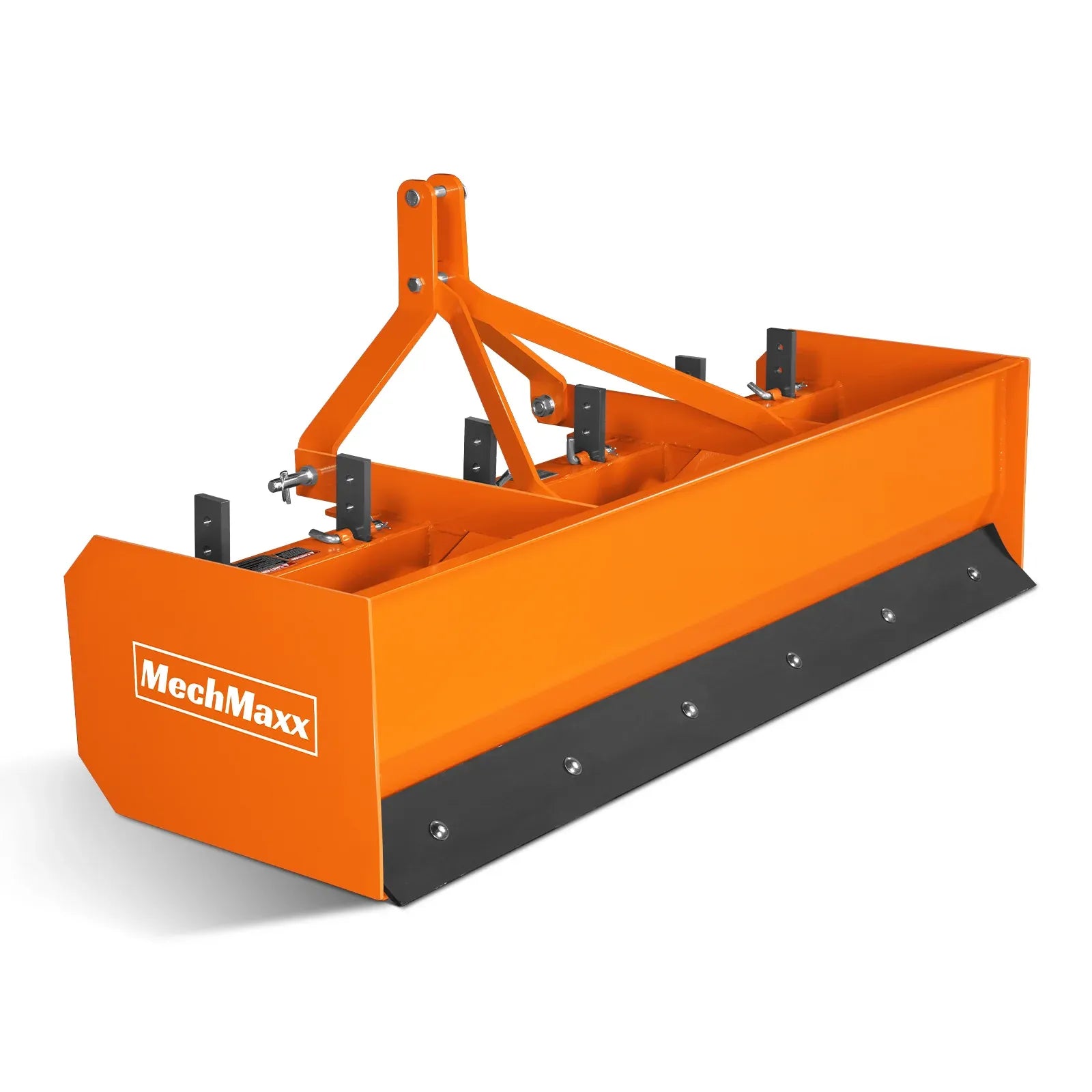 MechMaxx 72" Box Blade Scraper with 6 Shanks, 3-Point Hitch, Model BB72