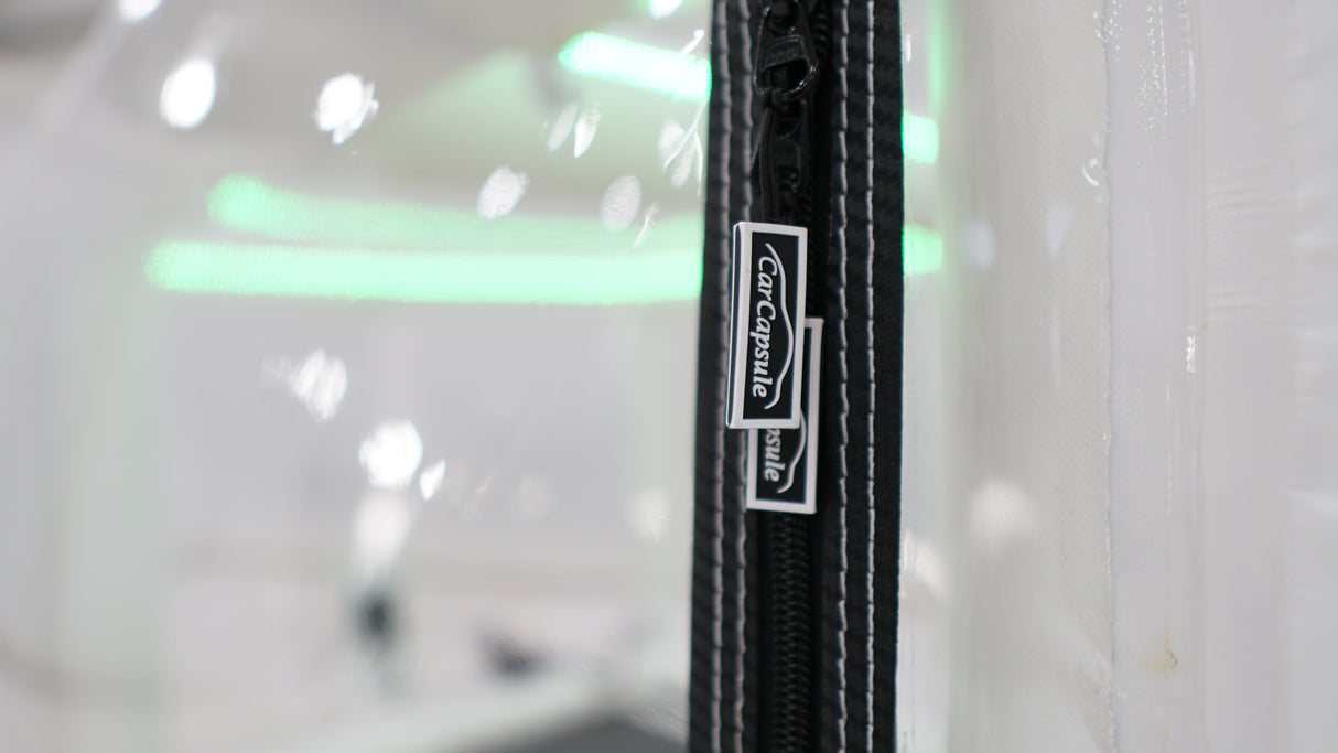 CarCapsule 16 ft Signature Series ShowCase Indoor Capsule w/ Road Design Floor, IntelliCharger & LED Kit - CCSH16SIG
