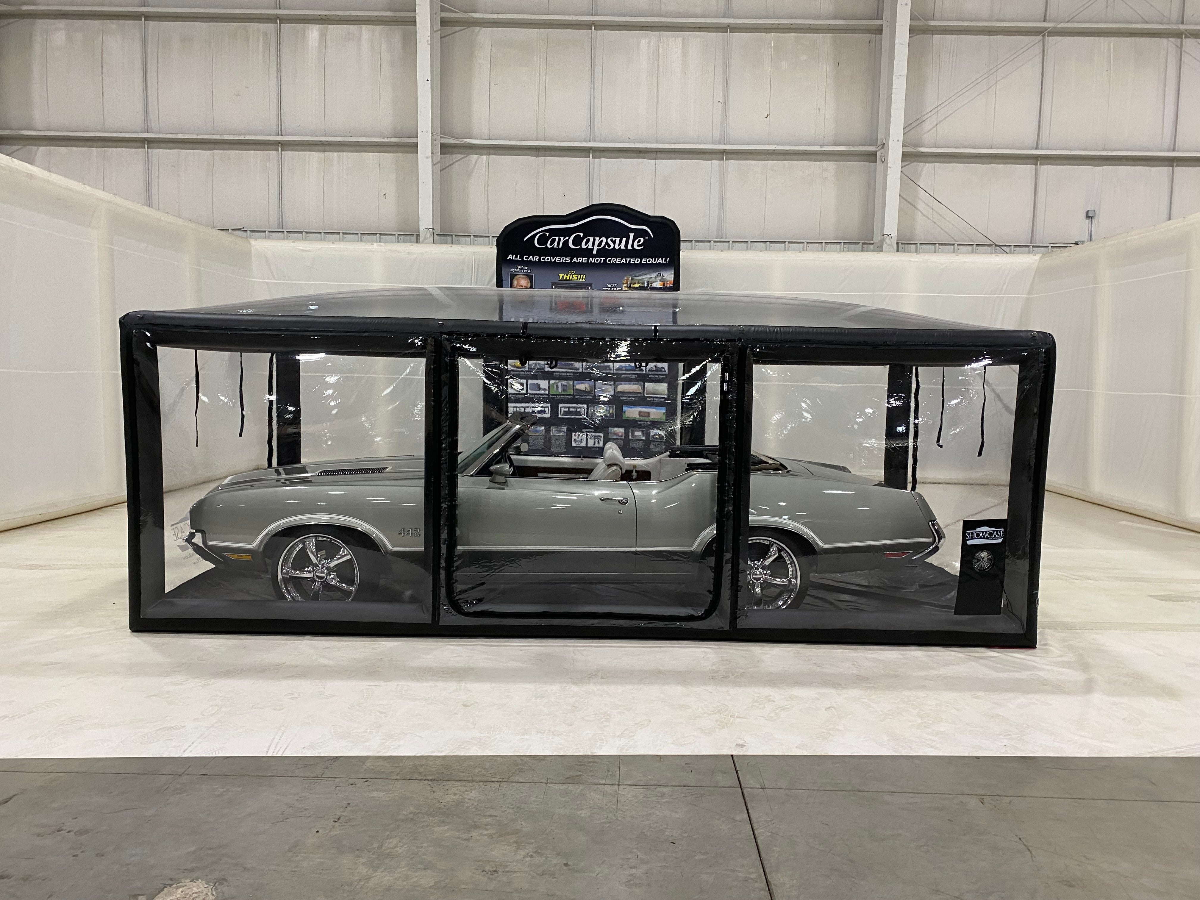 CarCapsule 18 ft ShowCase Indoor Black Cover – Drive Thru Model - CCSH18DTHRU