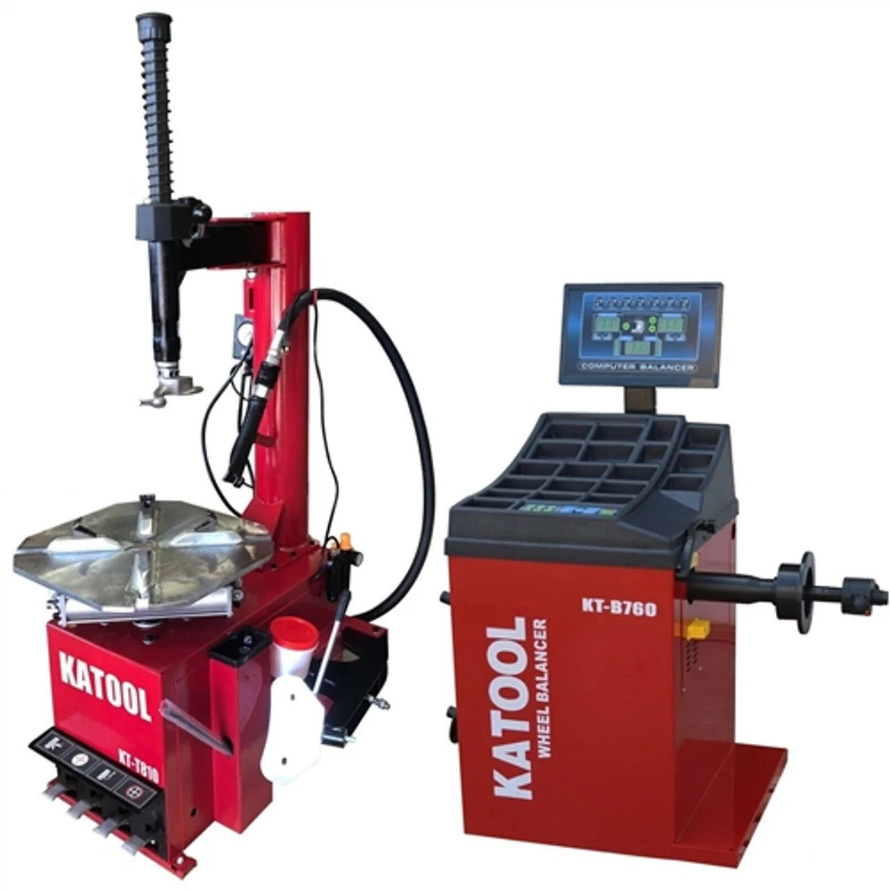 Katool KT-T810 Tire Changer & KT-B750 Wheel Balancer Shop Combo