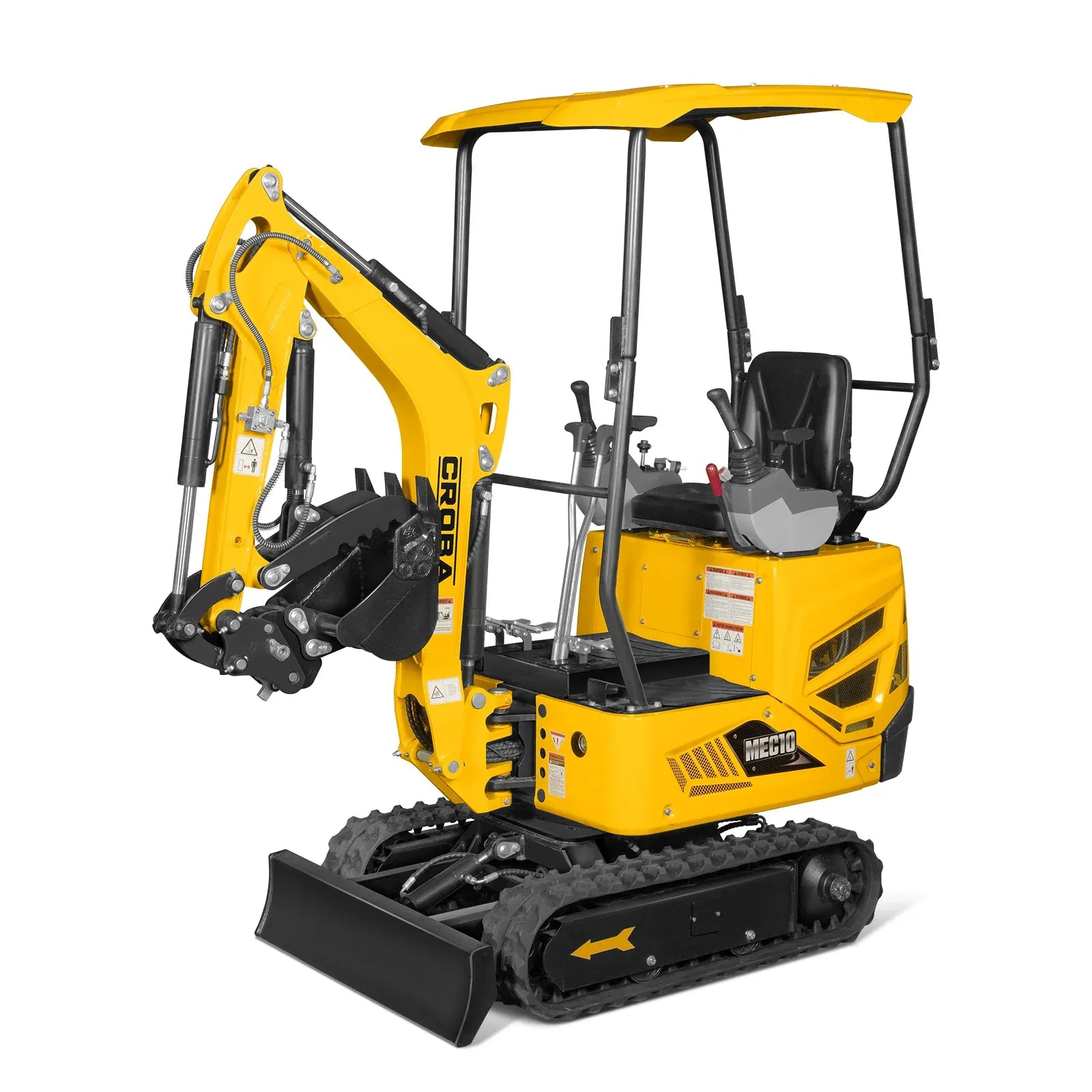 MechMaxx Mini Compact Excavator with B&S VANGUARD 408cc 14HP Engine, 65.7" Max Digging Depth, 2370 lb Operating Weight, Model MEC10