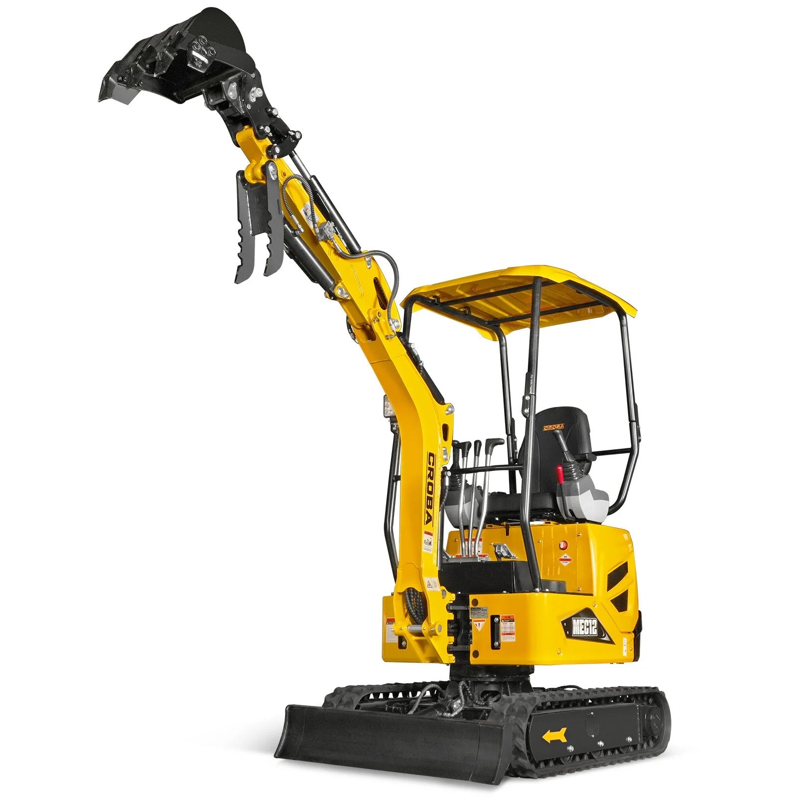 MechMaxx Mini Compact Excavator with Kubota D722 Engine, 65.7" Max Digging Depth, 2700 lb Operating Weight, Model MEC12