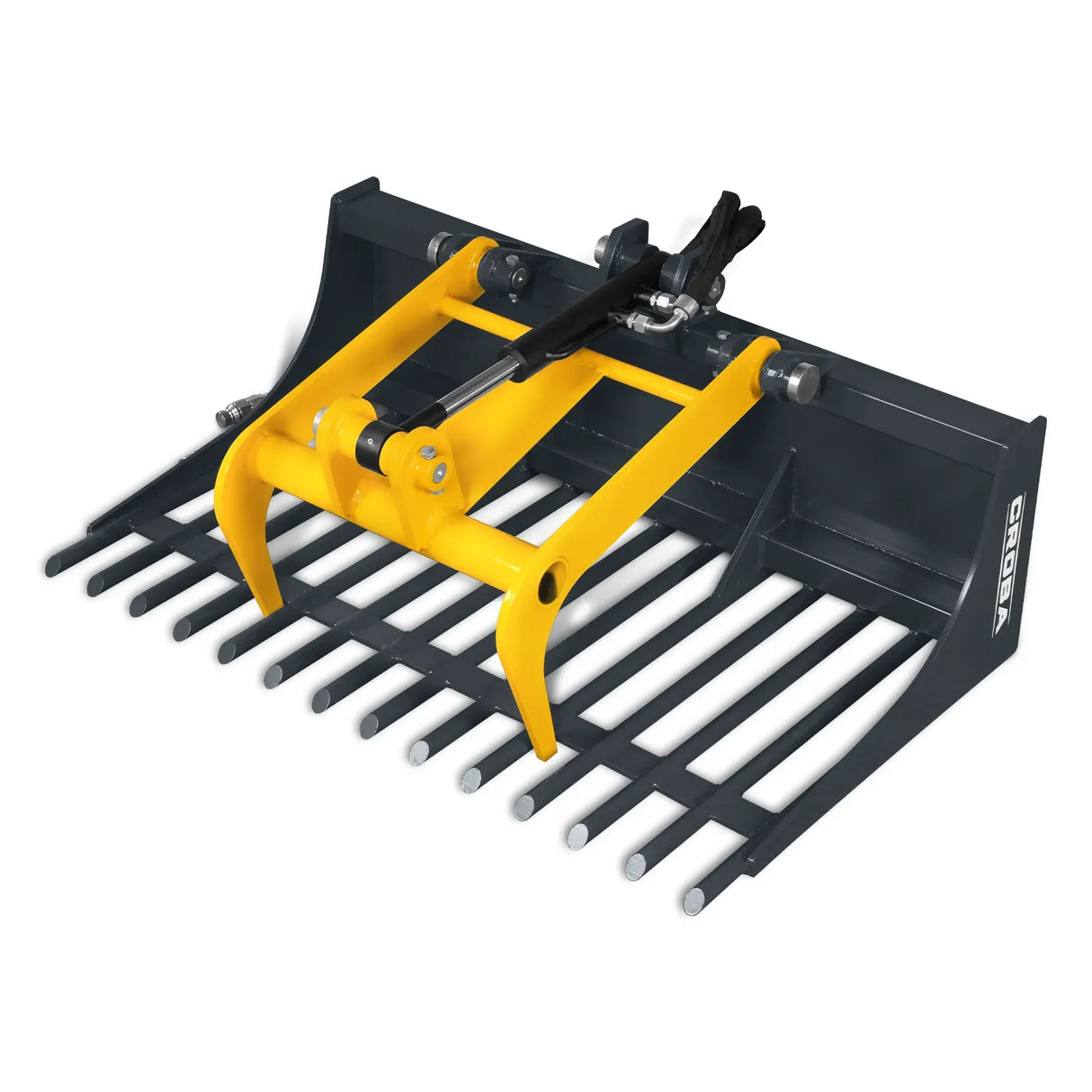 MechMaxx 20" Width Rock Grapple Bucket Attachment for Mini Skid Steer