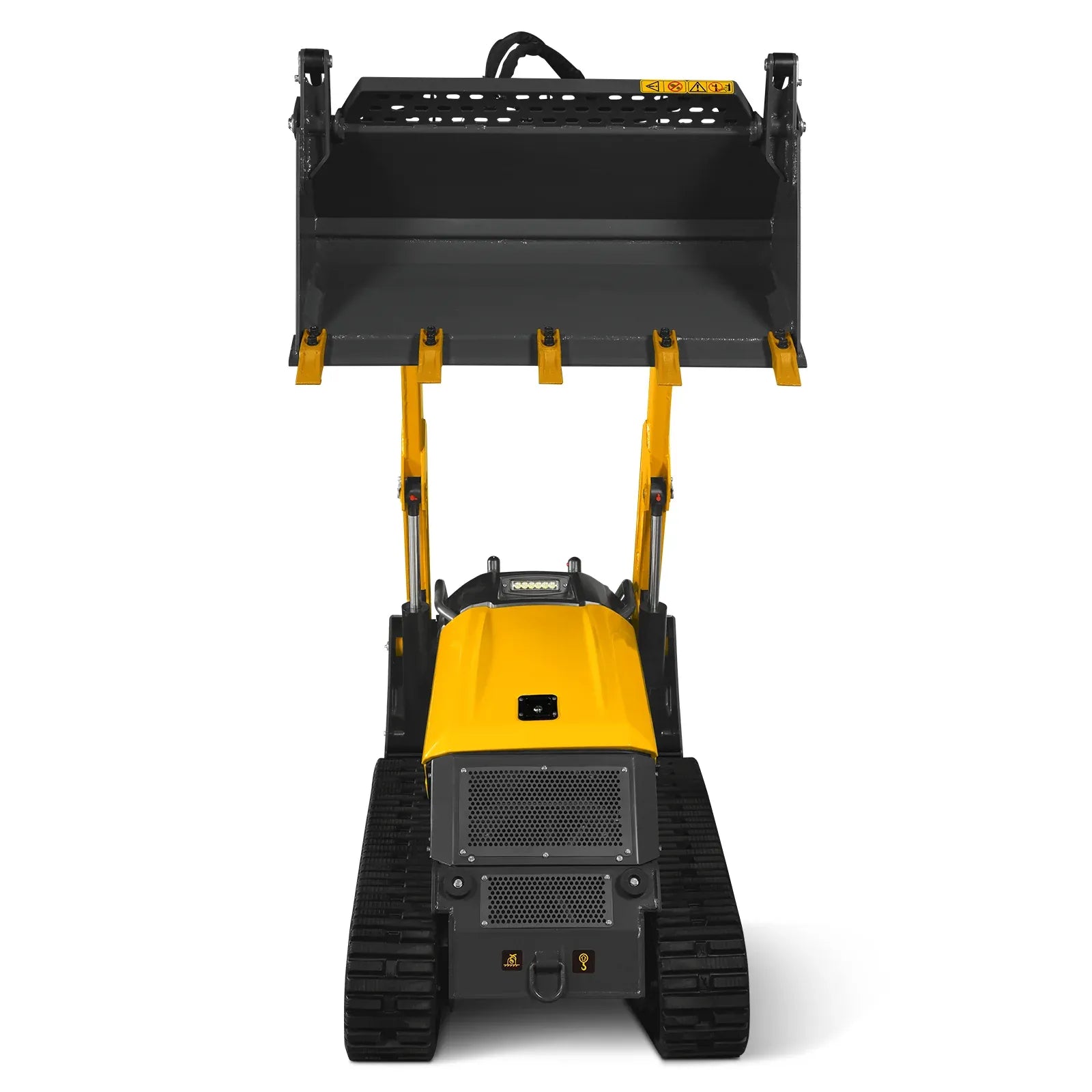 MechMaxx 25HP KUBOTA D1105 Diesel Stand-On Mini Skid Steer Track Loader with 4-in-1 Bucket, Model STL1000