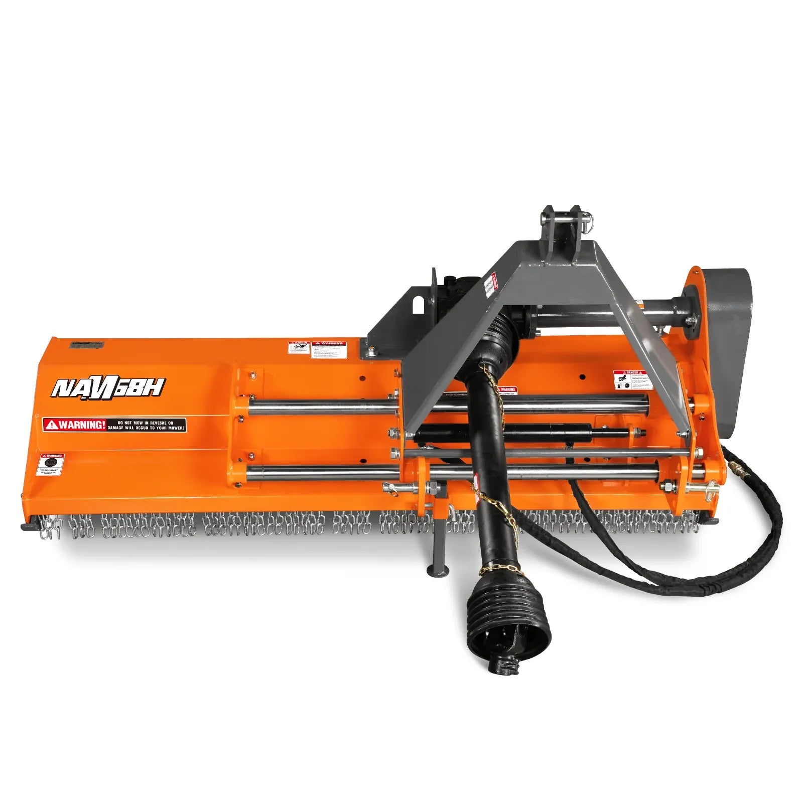 MechMaxx 68" PTO Flail Mower with Hydraulic Side Shift, 3-Point Hitch, 30–60HP, Model NAM68H