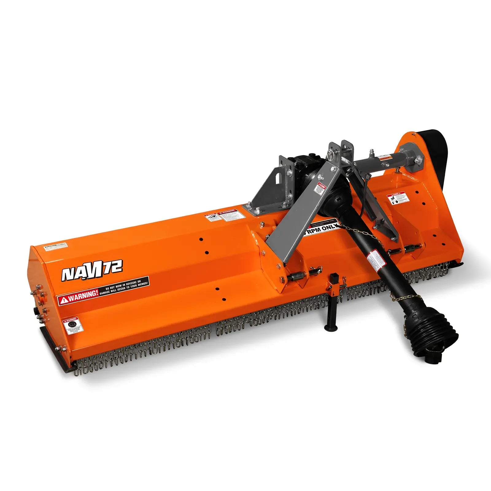 MechMaxx 72" PTO Driven Flail Mower, 3-Point Hitch, 45–85HP, Model NAM72