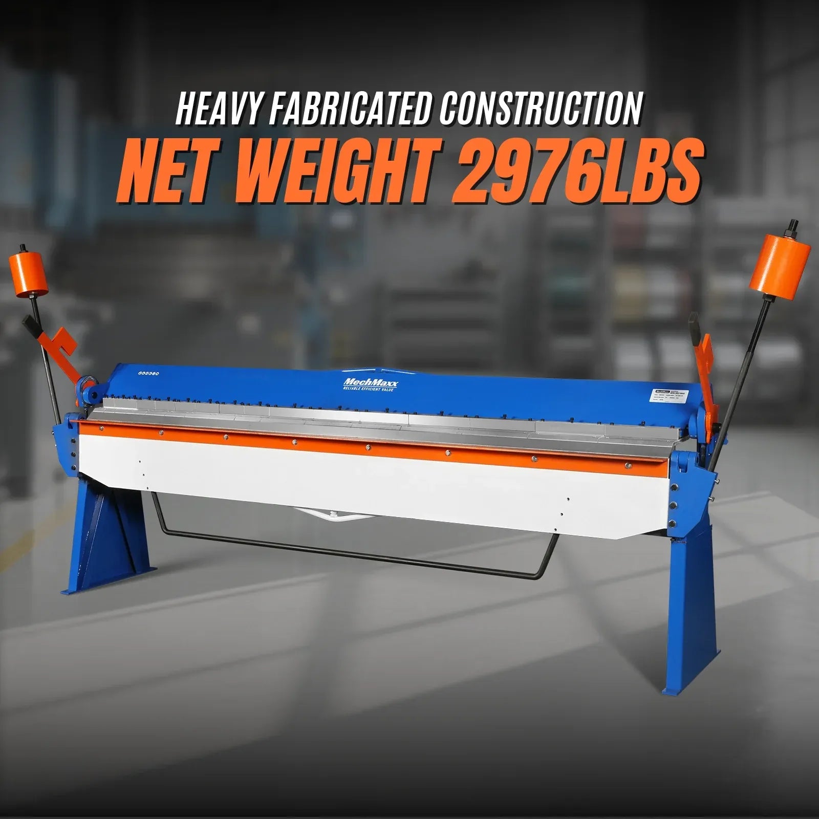 MechMaxx 120" Sheet Metal Brake, 14 Gauge Capacity, Model PB12014