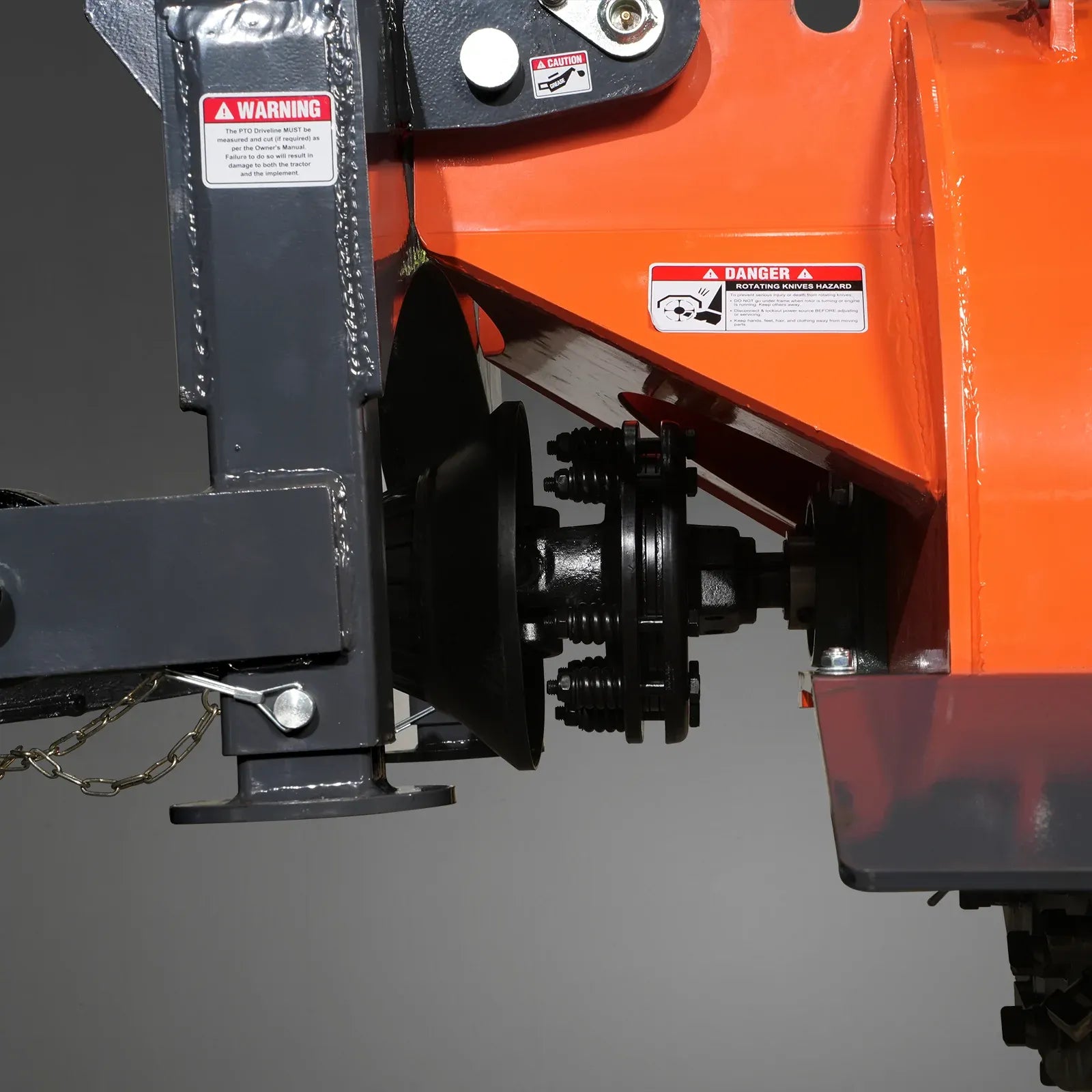 MechMaxx 3-Point PTO Stump Grinder with 34 Carbide Teeth for 15–45HP Tractors, Includes PTO Shaft with Slip Clutch, Model SG24