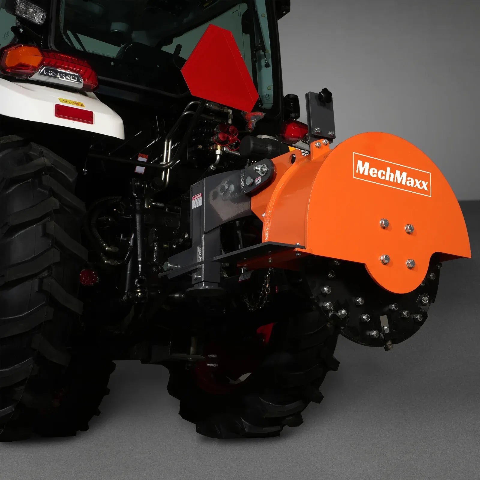 MechMaxx 3-Point PTO Stump Grinder with 34 Carbide Teeth for 15–45HP Tractors, Includes PTO Shaft with Slip Clutch, Model SG24