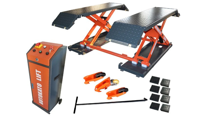 Katool KT-X85 8,000 lb Electric Mid-Rise Scissor Lift for Auto Shops