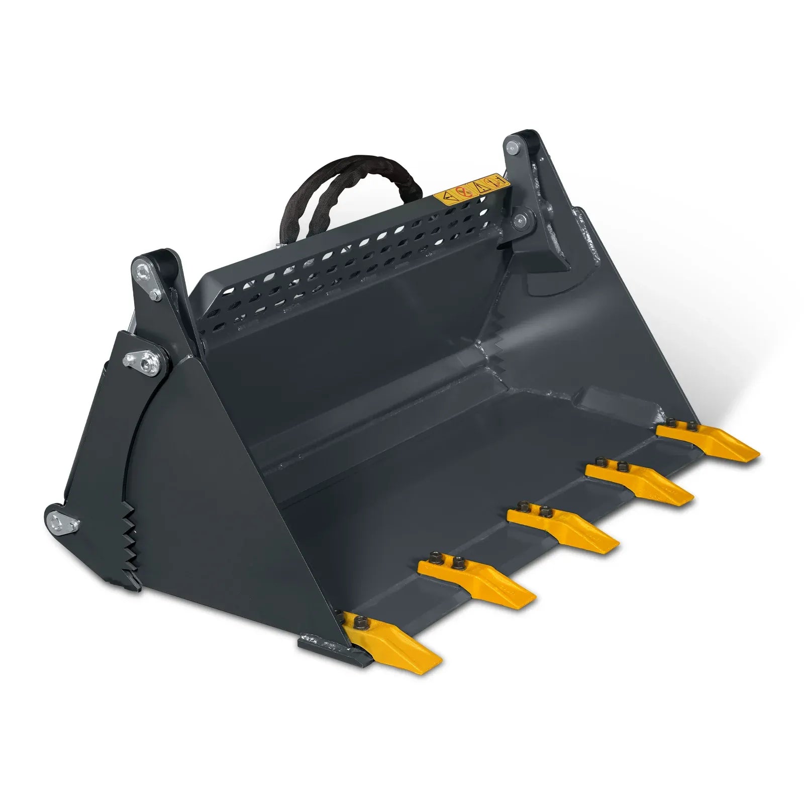 MechMaxx 44" 4-in-1 Combo Bucket Attachment for Mini Skid Steer with Quick Attach Universal Mount