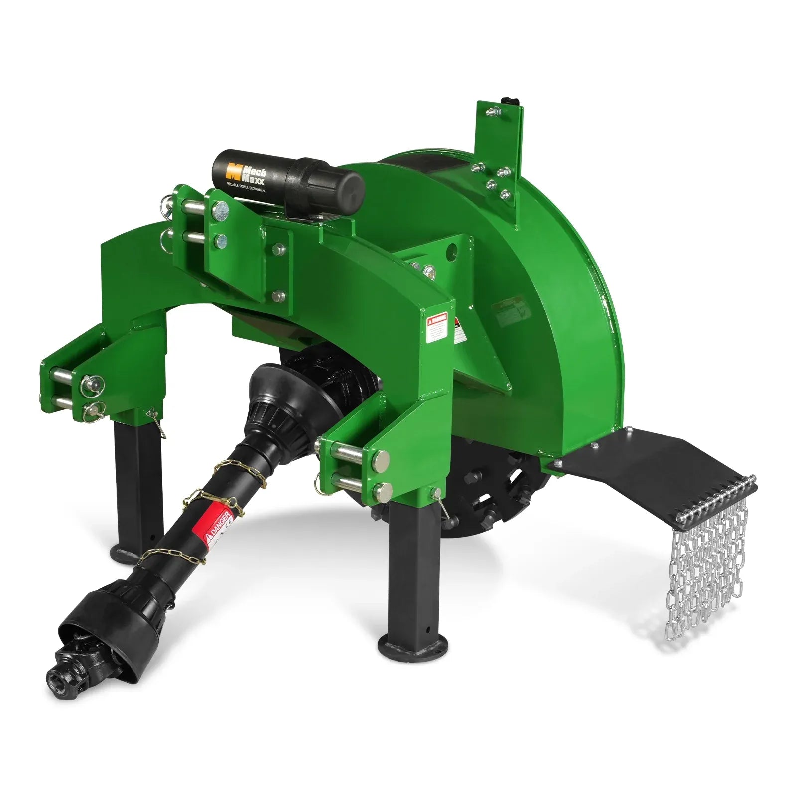 MechMaxx 3-Point PTO Stump Grinder with 30" Flywheel and 44 Carbide Teeth for 40–100HP Tractors, Includes PTO Shaft with Slip Clutch, Model SG30PRO