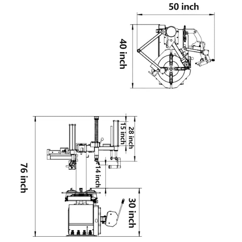 Katool KT-T830 Tire Changer & KT-B750 Wheel Balancer Shop Combo