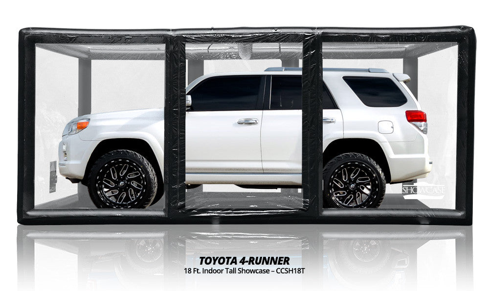 CarCapsule 18 ft Tall ShowCase Indoor Black Cover - CCSH18T