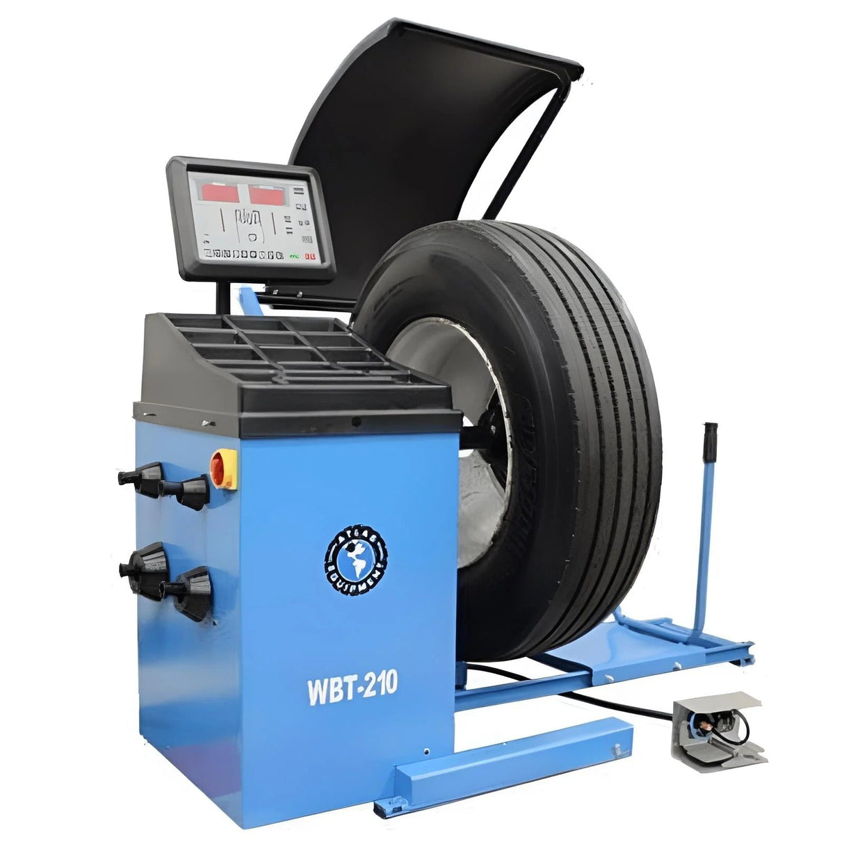 Atlas TC305A Automatic Truck Tire Changer and WBT210 Heavy-Duty Wheel Balancer Combo