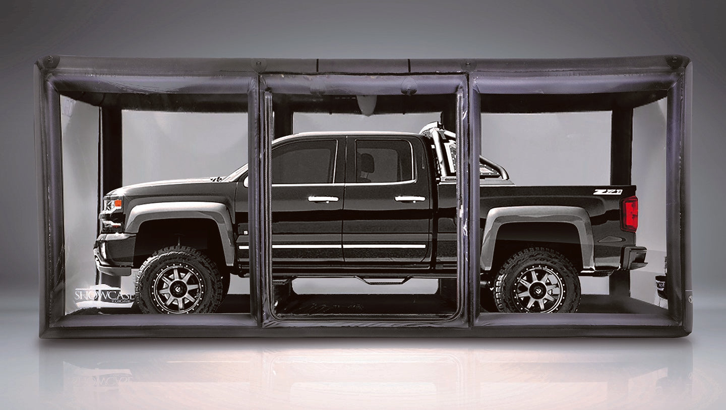 CarCapsule 18 ft Tall ShowCase Indoor Black Cover - CCSH18T