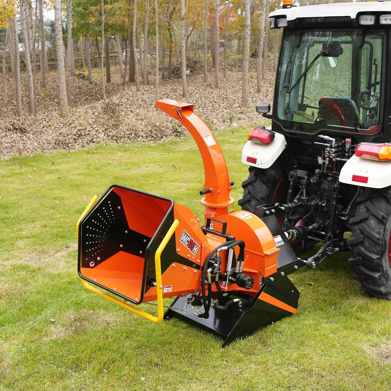 MechMaxx 6" Hydraulic Feeding PTO Wood Chipper for 20–50HP Tractors, Model WC68H