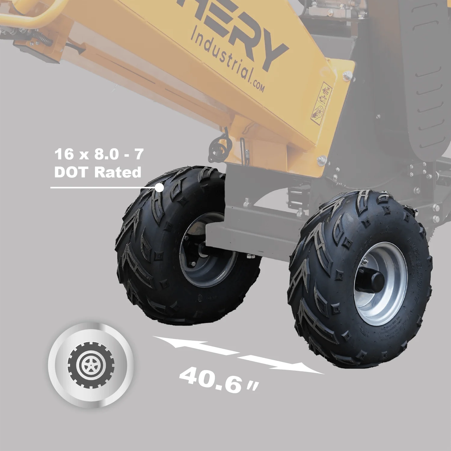 Chery Industrial 6" 15 HP 420cc Gas Powered Wood Chipper - YONWCDRGS350PRO