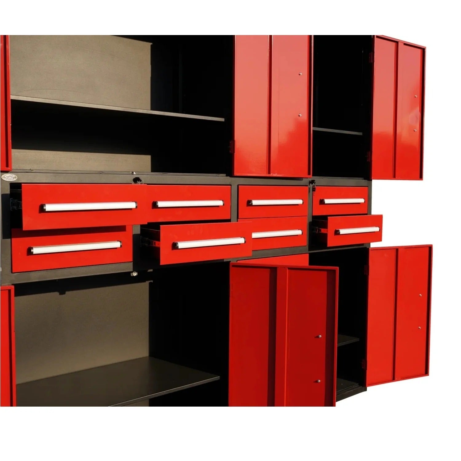 Chery Industrial 7ft Garage Storage Cabinet (8 Drawers & 4 Cabinets) - WW000213