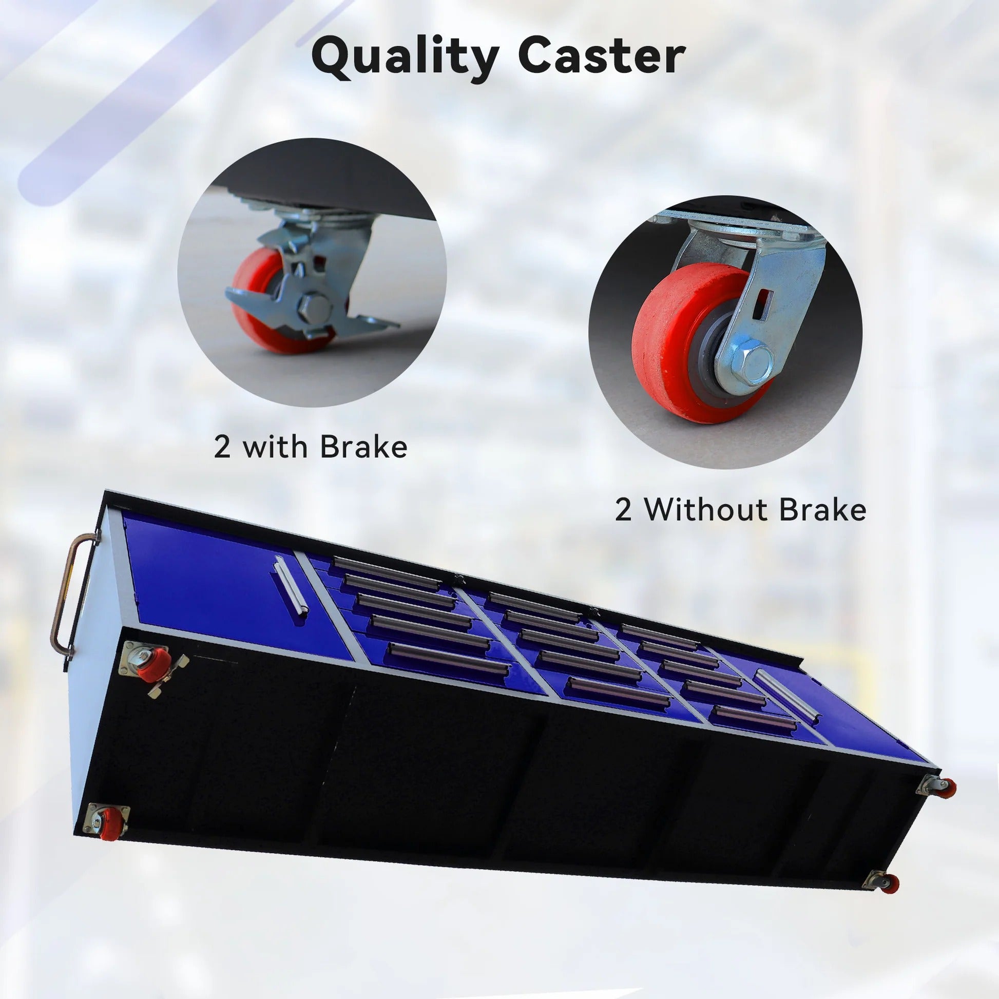 Chery Industrial 15-Drawer Storage Workbench with Wheels 10FT - SUIWB10152BLAC