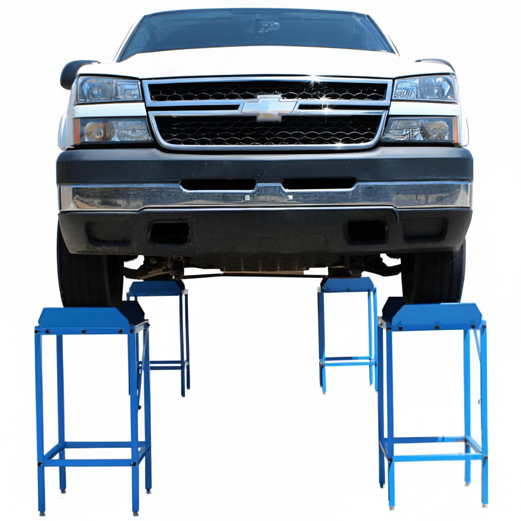 Atlas Set of 4 Wheel Alignment Stands with 6,000 lb Capacity