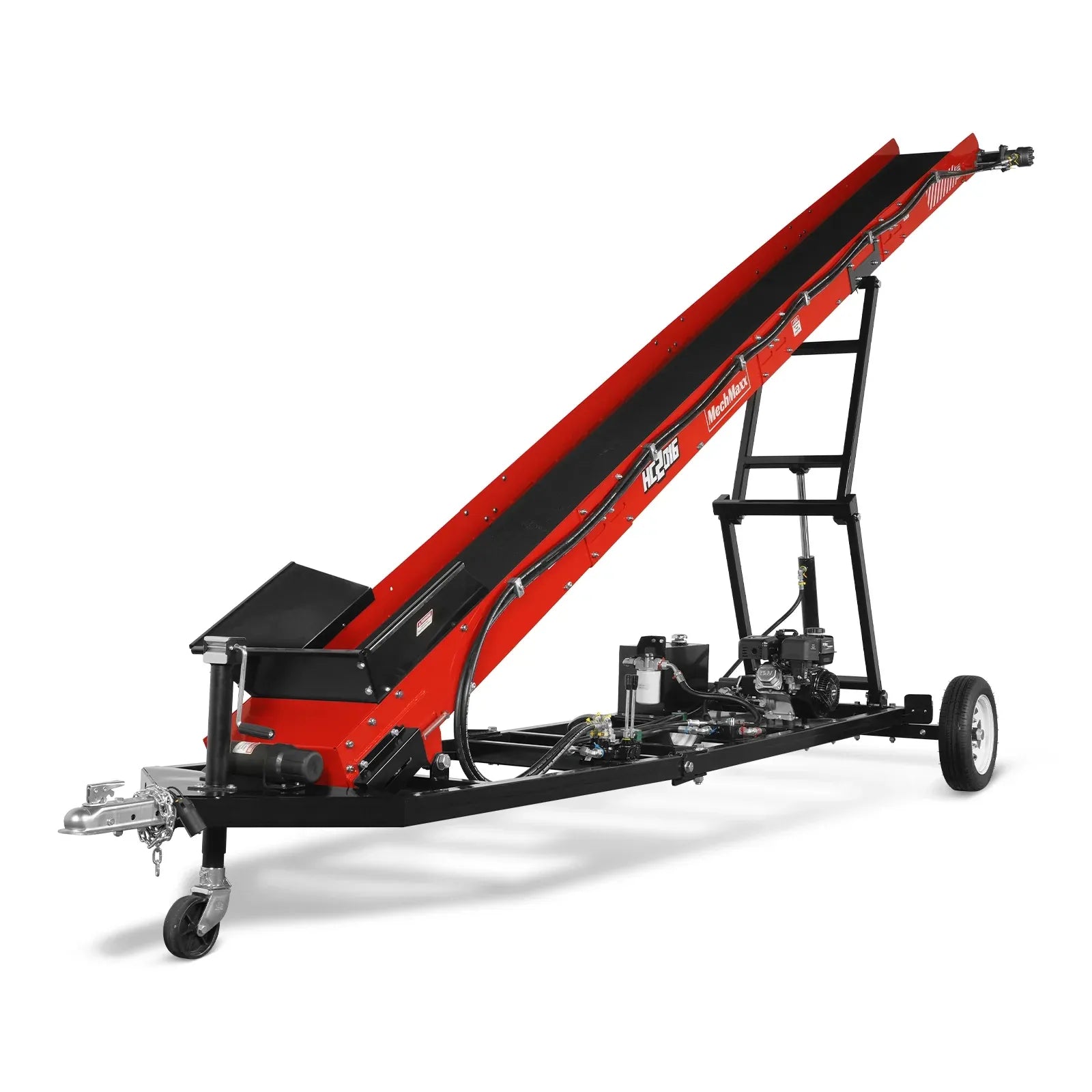MechMaxx Firewood Conveyor with 7HP 212cc Engine, 124" Max Lift Height, 236" Length, Model HC2016