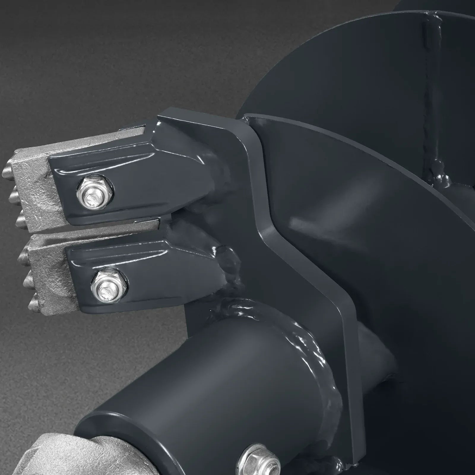 MechMaxx Mini Skid Steer Drive Auger Attachment with 6", 9", and 12" Auger Bits