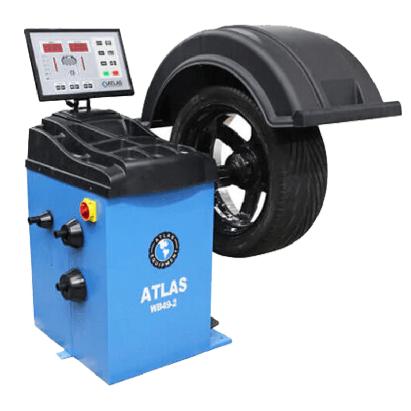 Atlas TC229 Rim Clamp Tire Changer and WB49-2 Computerized Wheel Balancer Combo Package