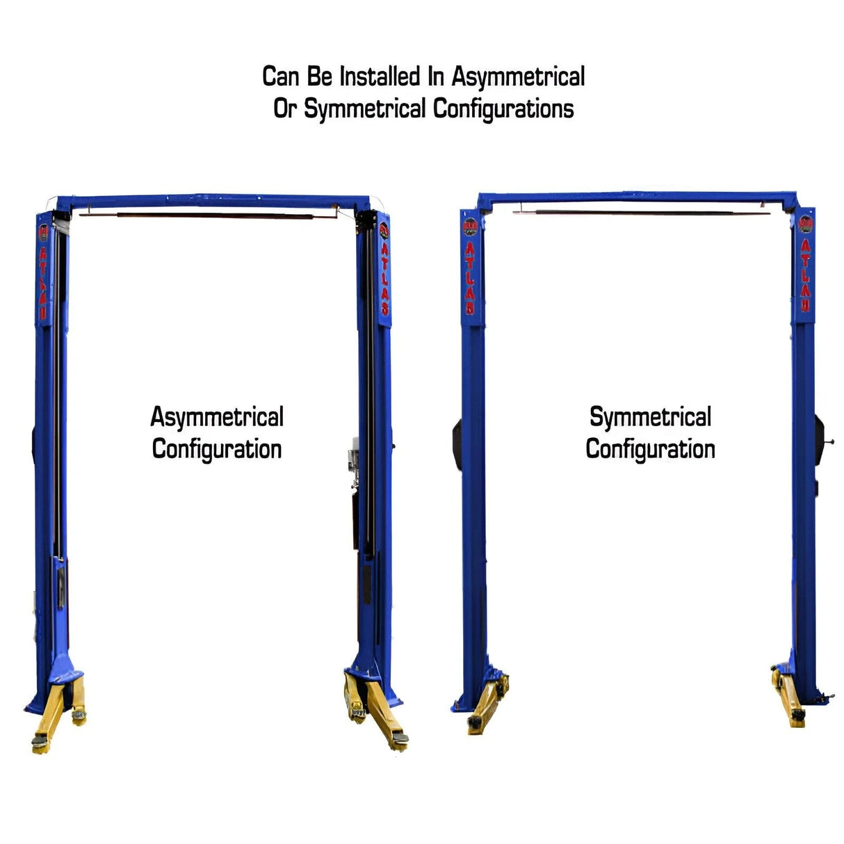 Atlas PVL10 Platinum 2-Post Lift with Extension Kit