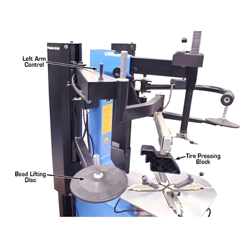 Atlas TC229DAA Rim Clamp Tire Changer with Dual Assist Arms – Commercial Grade
