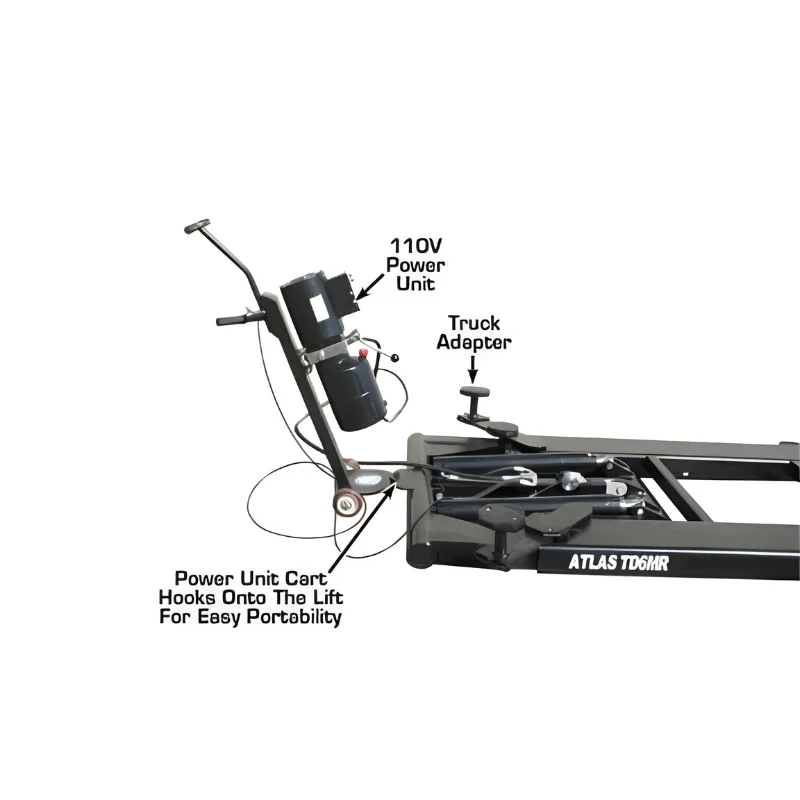 Atlas 6MR Portable Mid-Rise Scissor Lift 6,000 lb Capacity