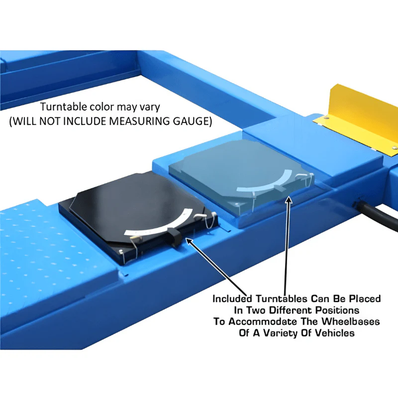 Atlas 12,000 lb 4-Post Alignment Lift with Turntables