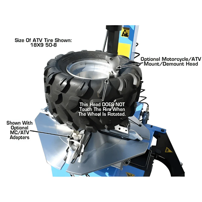 Atlas TC221 Rim Clamp Tire Changer – Swing Arm Tire Machine for Home & Light Commercial Use