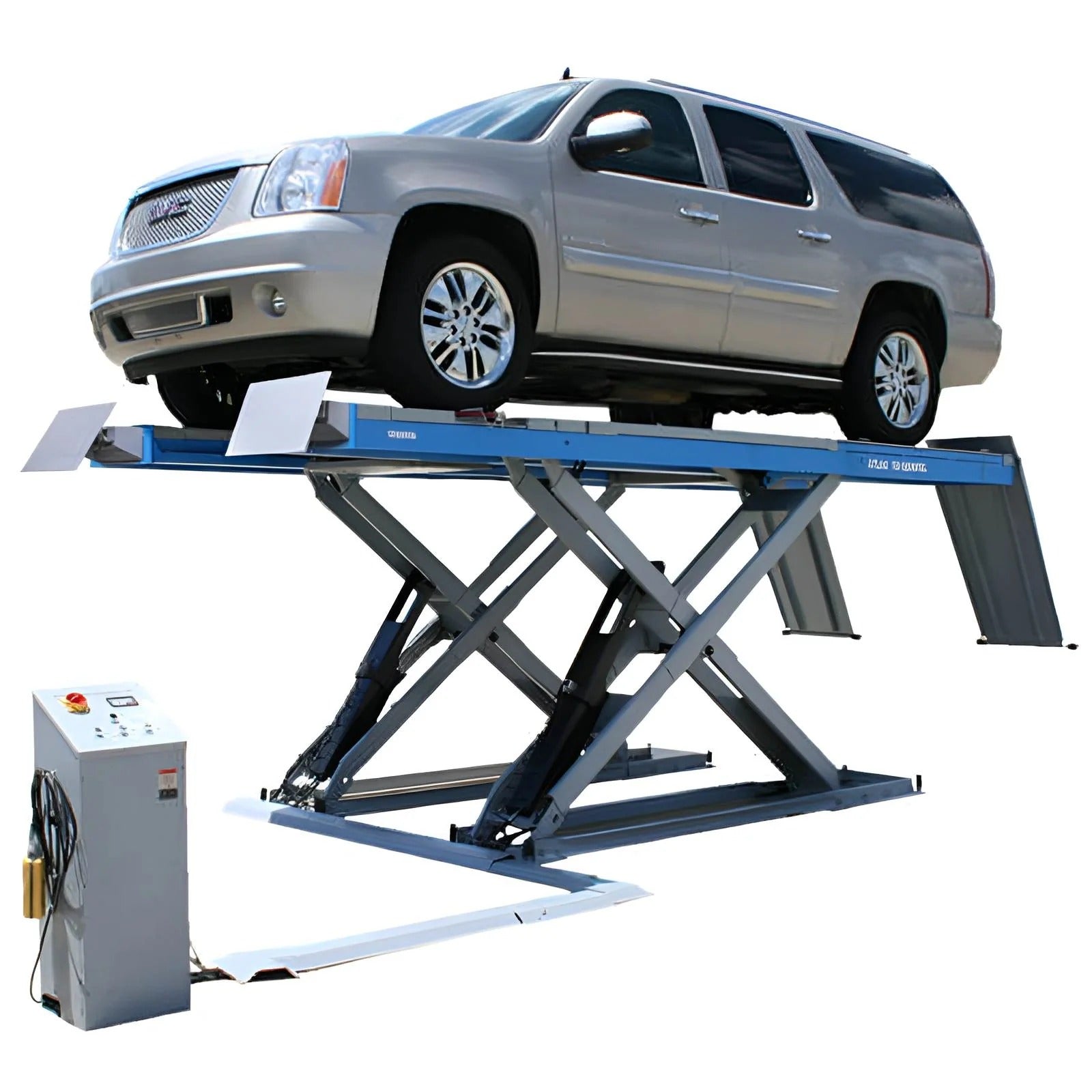 Atlas 12ASL 12,000 lb Scissor Alignment Lift with Turntables and Slip Plates