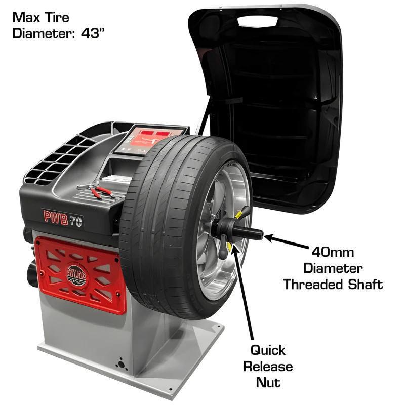 Atlas PTC300 Platinum Tire Changer with PWB70 Wheel Balancer Combo