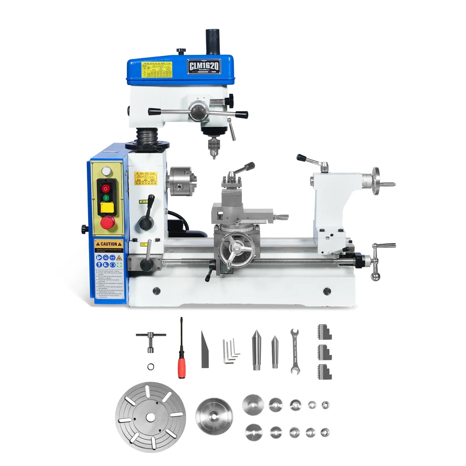 MechMaxx 16x20 Multi-Function Lathe Milling Machine Head, Model CLM1620