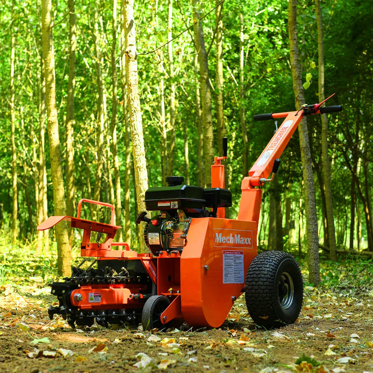 MechMaxx 7HP Gas Powered Cable Ditching Mini Trencher, Model TCR650